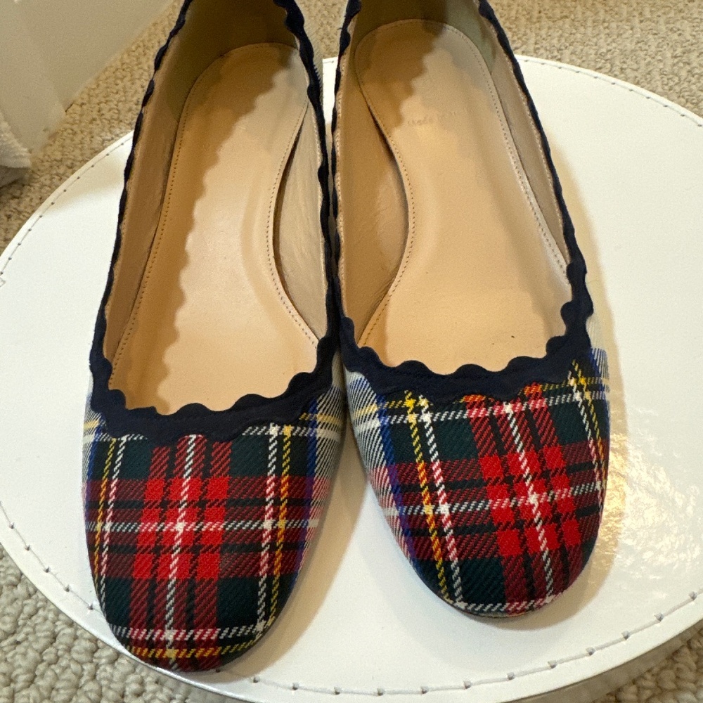 Jcrew tartan heels